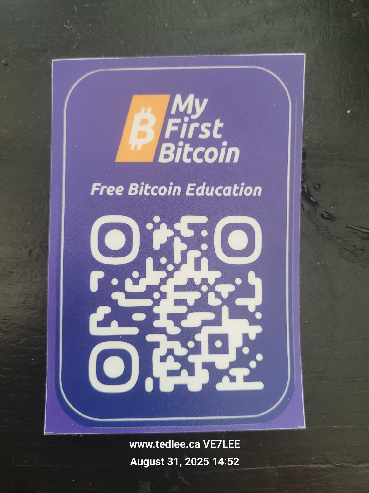 My First Bitcoin